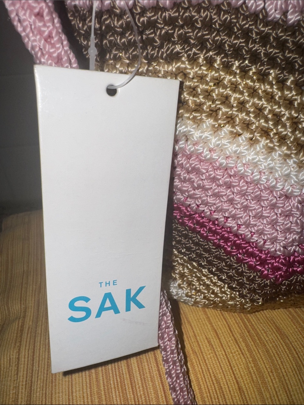 The Sak Pink Brown Multi Crochet Wave Crossbody - Picture 8 of 13